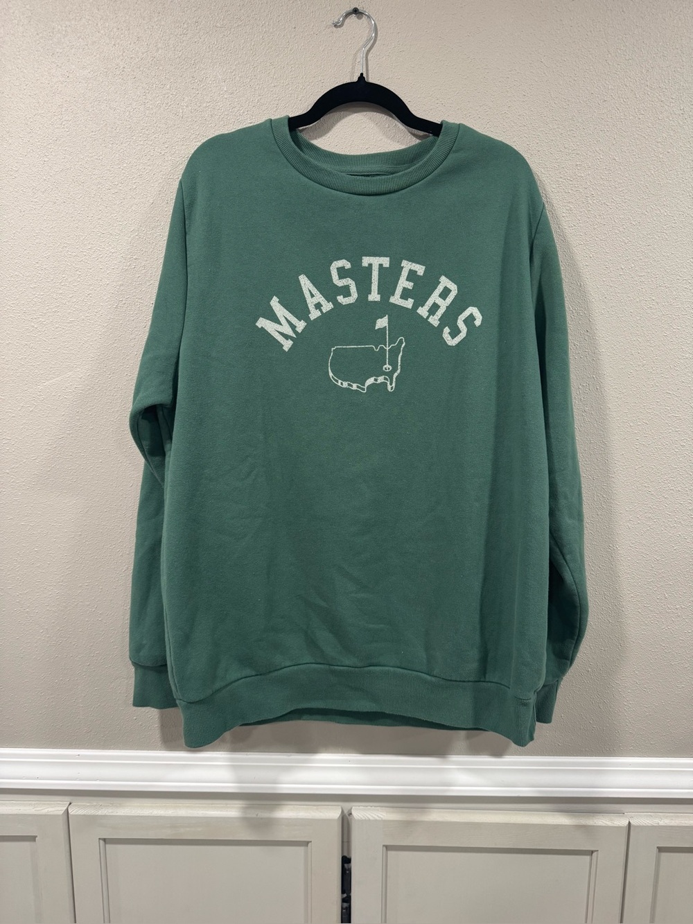 Masters Green Crewneck with White Logo